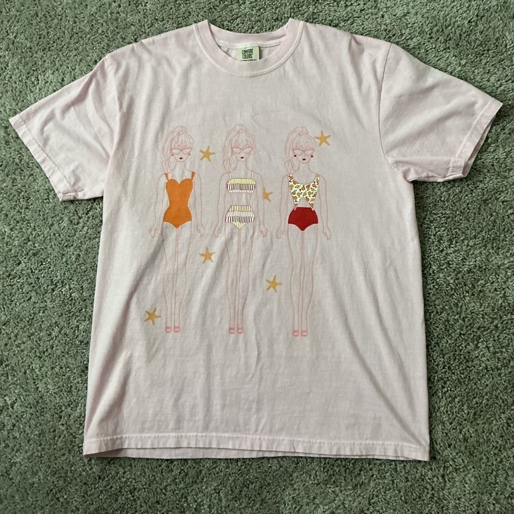 Pink Lily Comfort Colors Light Pink Barbie tee
